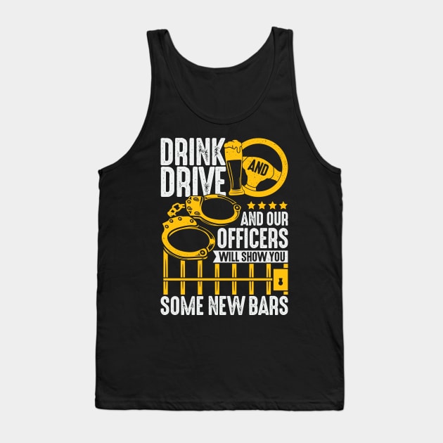 Funny Police Officer Inspector Job Sheriff Gift Tank Top by Dolde08